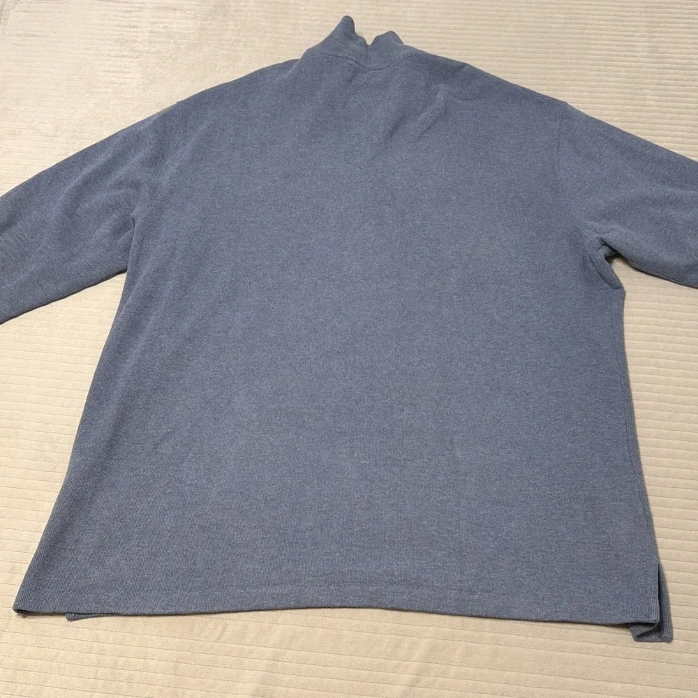 Polo Ralph Lauren 1/4 Zip Pullover 100% Cotton Big And Tall Size 3XB Blue